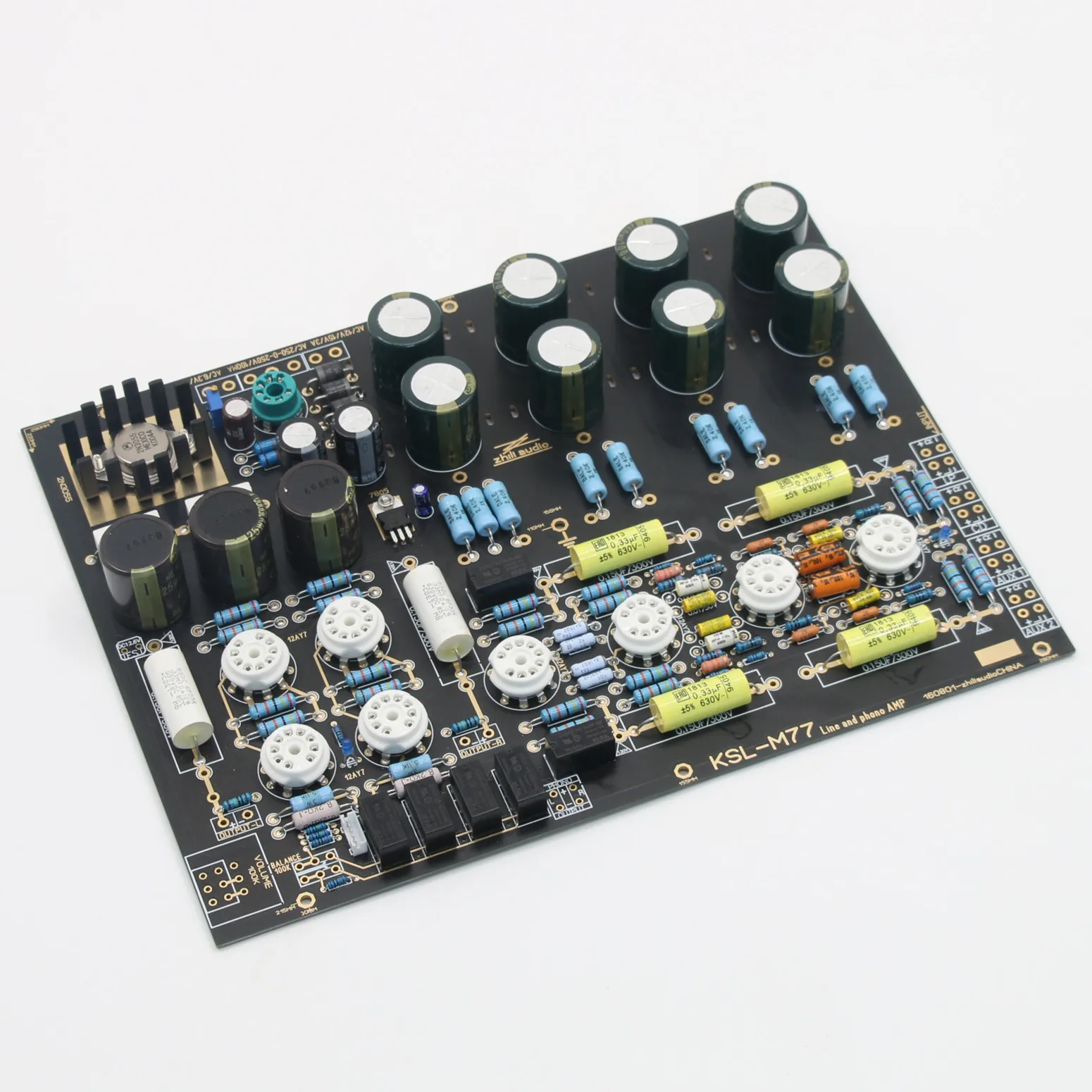 لوحة مضخم الصوت HiFi 6X4+12AY7 أنبوب ستيريو ترجع دائرة KONDO M77 Preamp