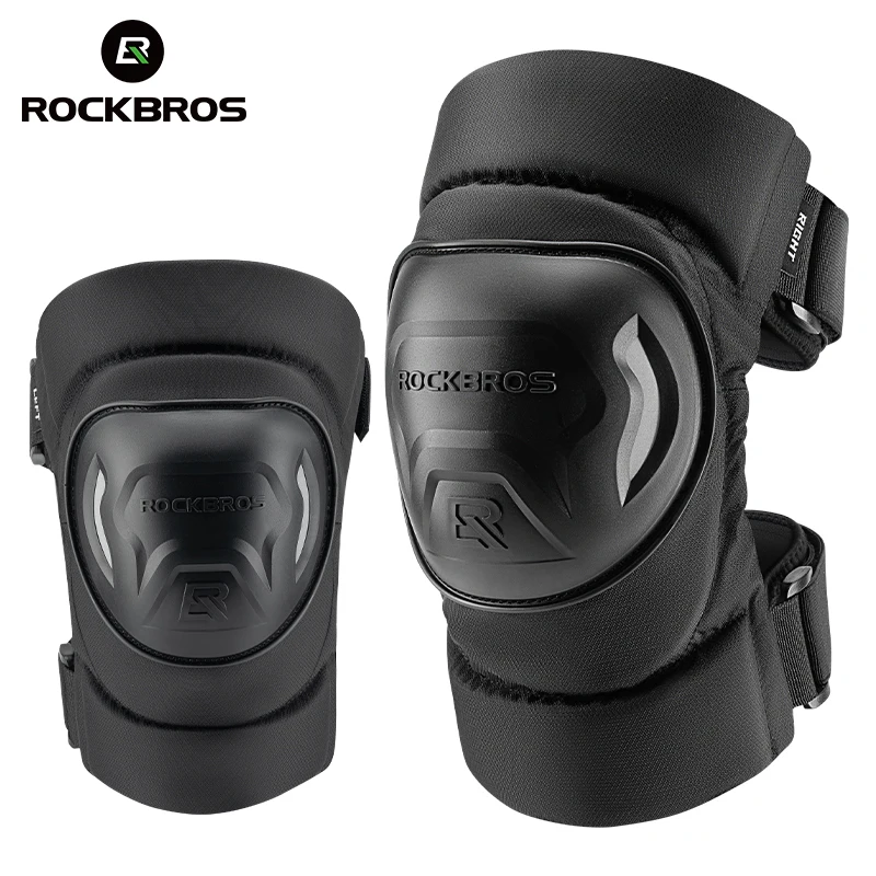 

ROCKBROS Knee Pads Anti-fall Shockproof Protective Safety Gear for Motorcycle Cycling Sports Racing Safety Protector
