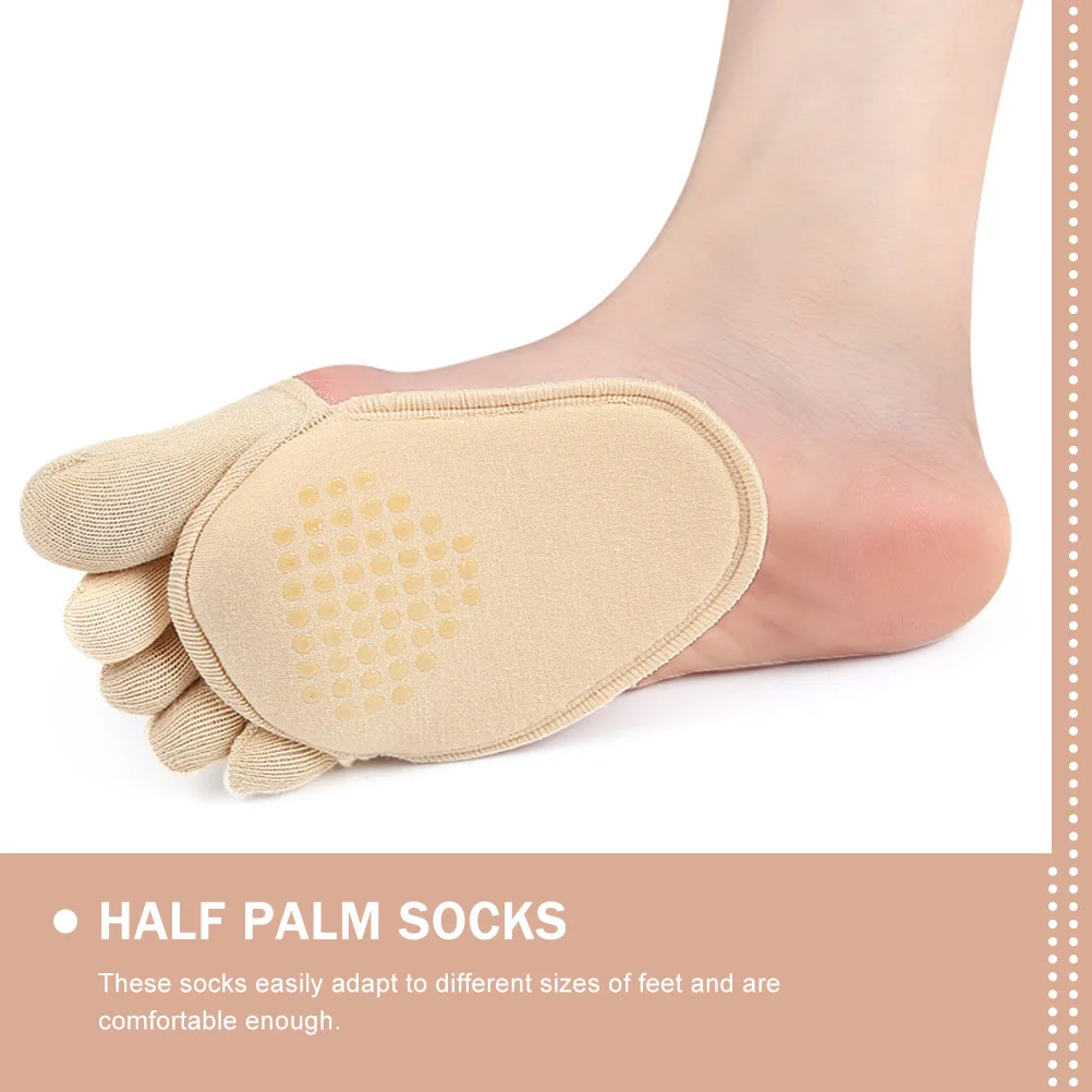 滑り止め汗吸収ハーフインビジブルコットンつま先ソックス女性用通気性前足ソックスケアツール