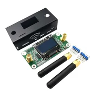 Nueva versión MMDVM HS Placa de punto de acceso doble dúplex compatible con P25 DMR NXDN con 2 antenas OLED + funda para Raspberry pi Pistar