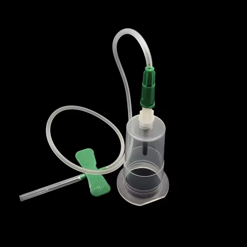 

50 компл./лот, одноразовый безопасный вакуумный набор для сбора крови, игла-бабочка с держателем, набор вен от скольжения, медицинский набор для домашних животных