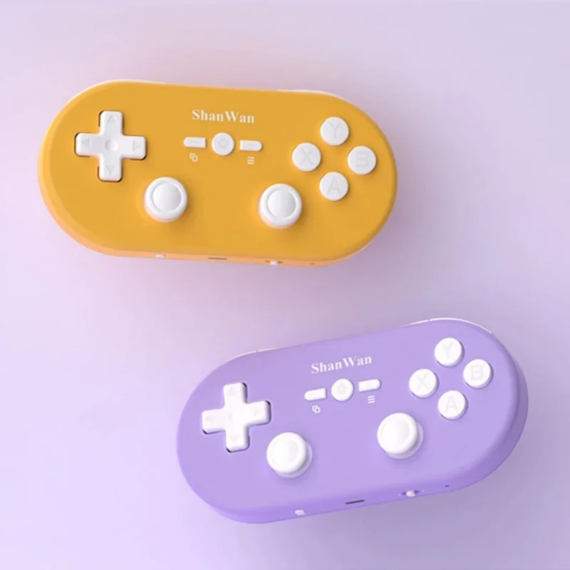 2024 ShanWan New Mini Gamepad Wireless Bluetooth Q37 Micro Game Controller Hall Double Rocker Is Suitable For Android IOS PC