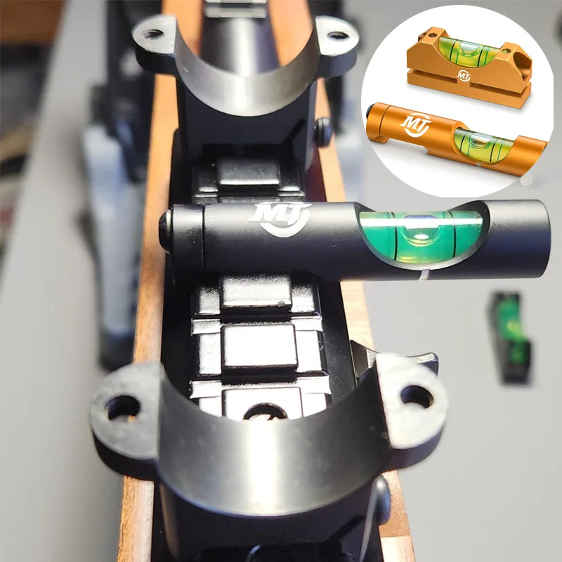 

Scope Leveling Kit Dual Level Bubble System for Rifle Scope Calibration and Anti-cant with Magnetic Base and Picatinny Rail 2Pcs