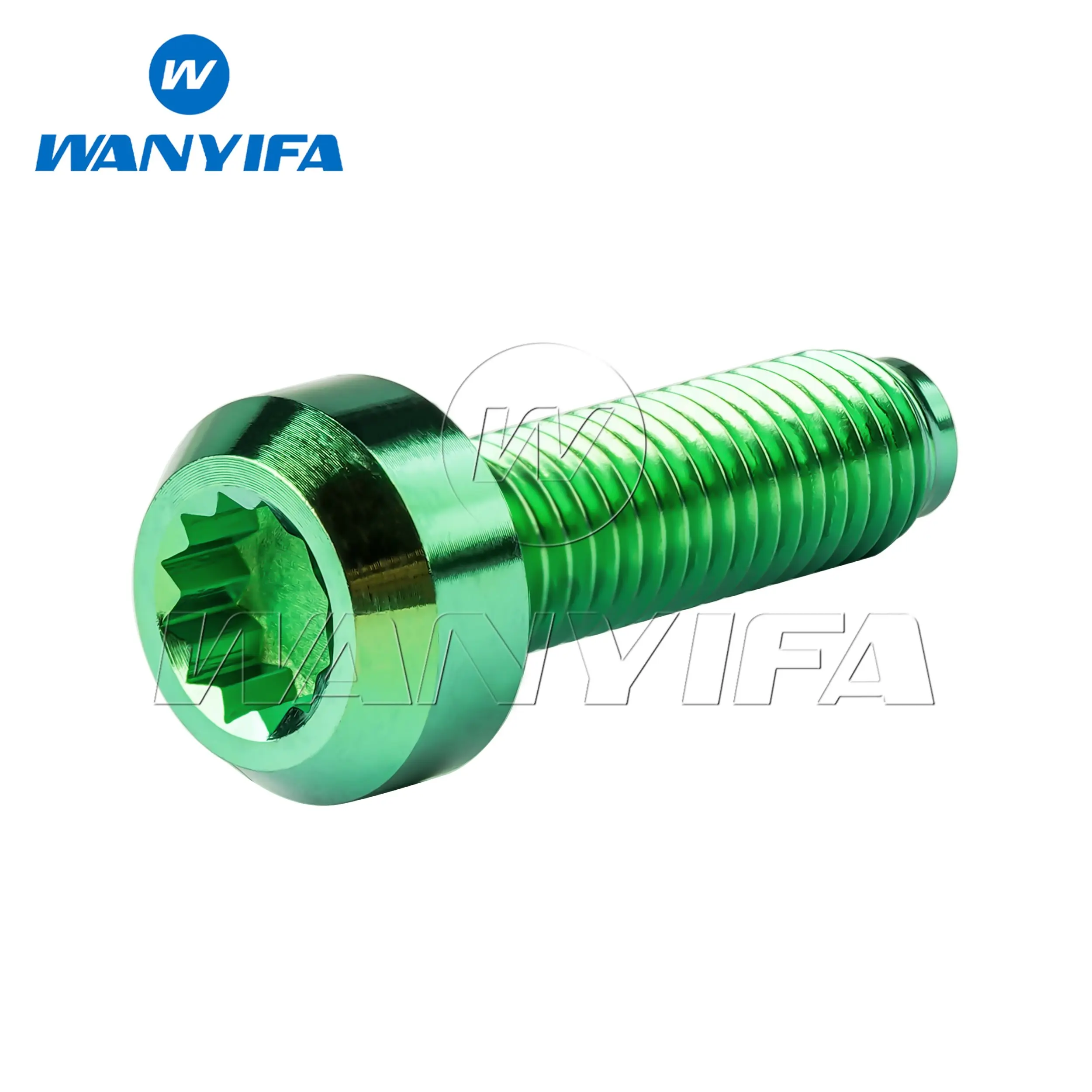 

Titanium Alloy Bolt M7x24.5mm Forged Spline Head 6.4mm Drive 12-Point Suitable for Automotive Split Wheel Rim