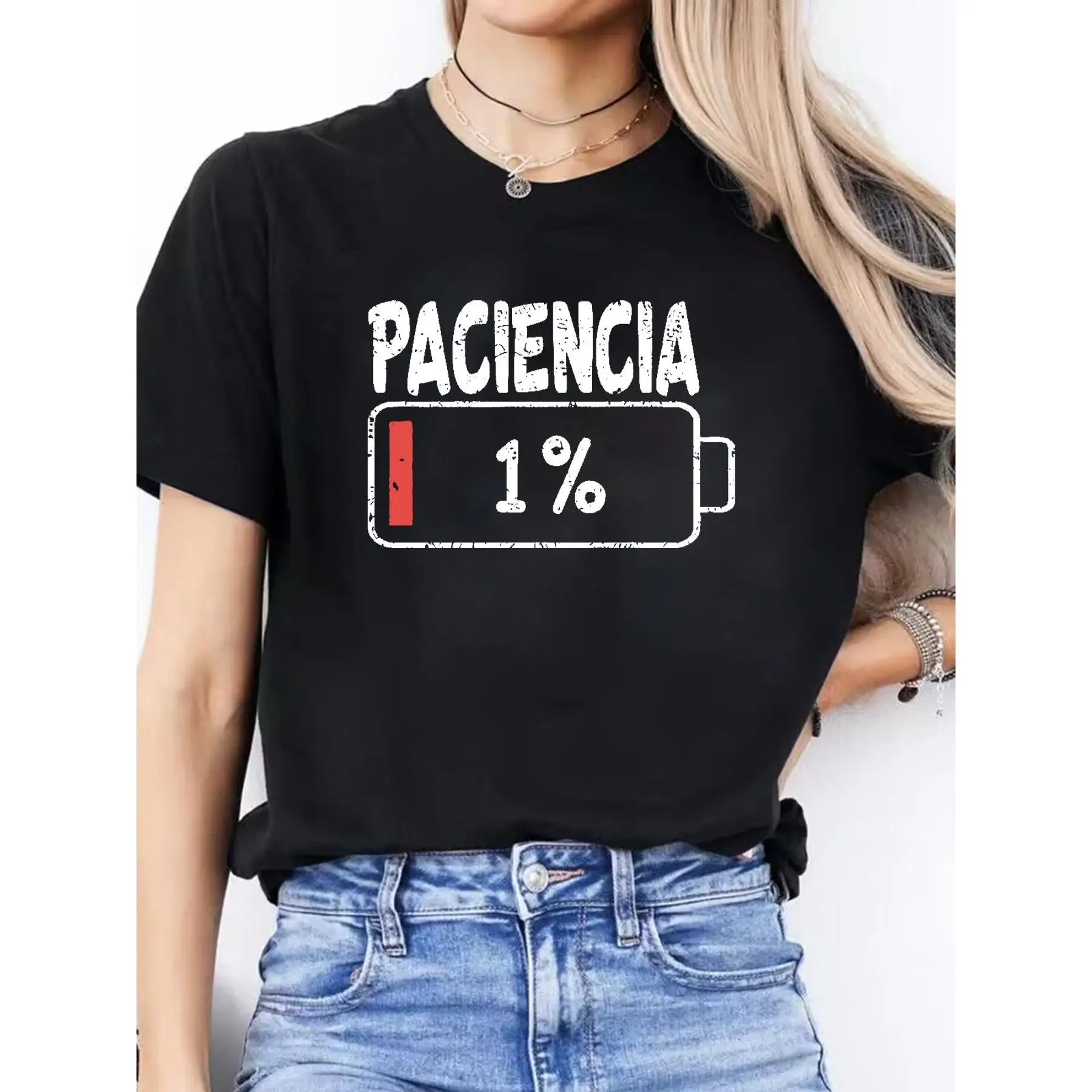 European American Fashion Couples T-Shirts Letter-Based Fun Creative Outfits Trend Lack Energy