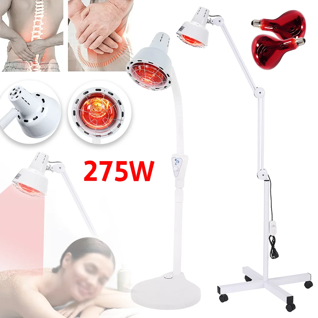 PORIYA 275W Bodenständer Infrarot IR Temperatur Lichttherapie Wärmelampe Schmerzlinderung