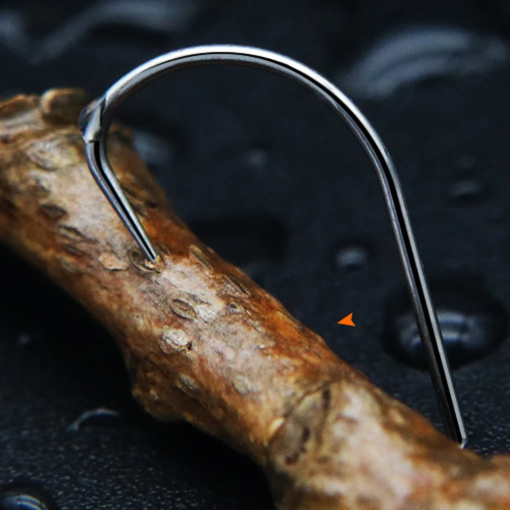 30 Pcs Titanium Alloy Hook No Barb Hardened Bait Holders Angling Tackles Fishing Gear Accessories