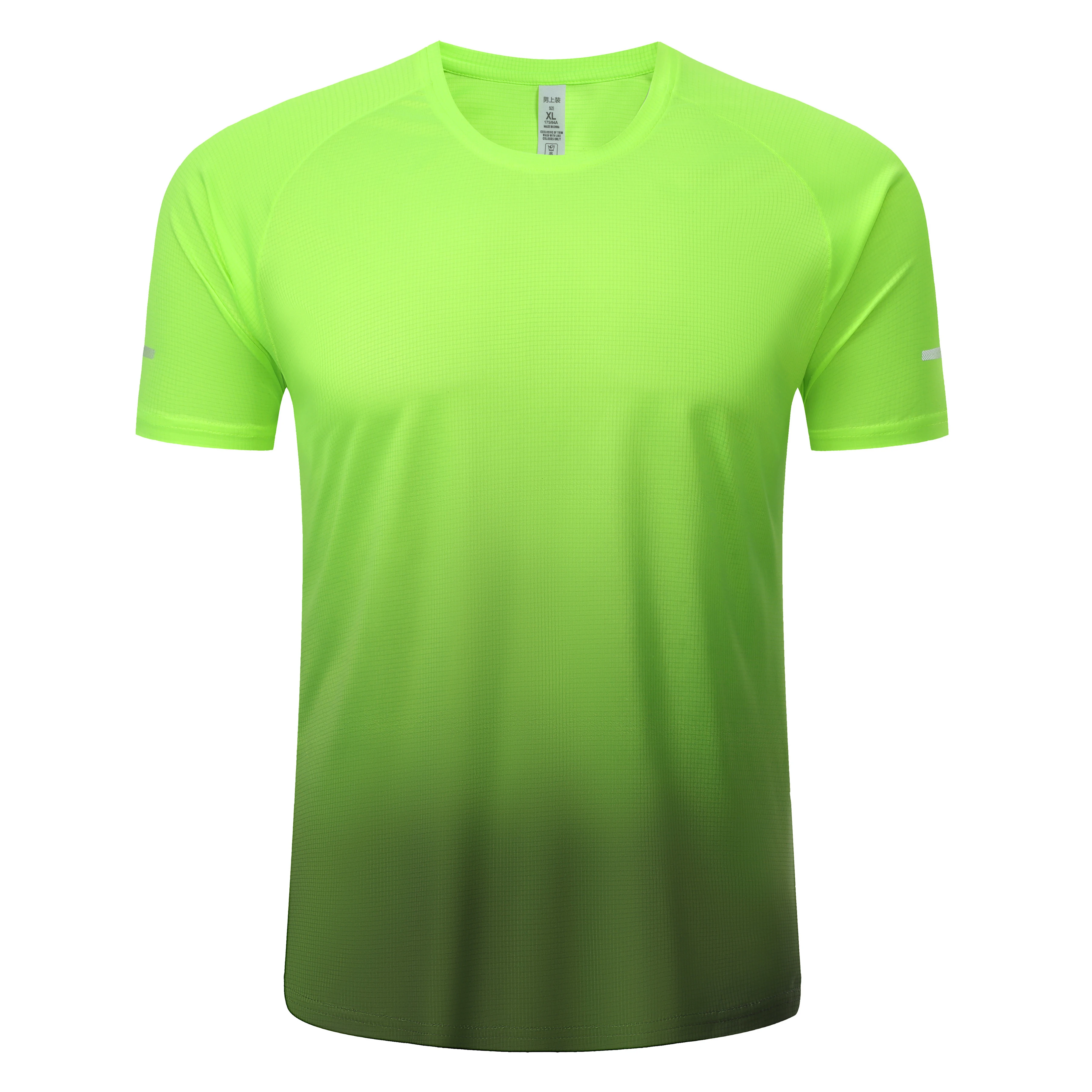 Men Athletics Tops Reflective Running Shirts Sports Kit Fitness Gym Track T Shirts Basketball Short Sleeve Clothing Breathable