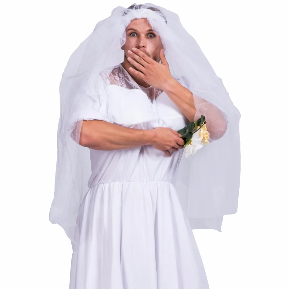 Costume d'Halloween drag dinner pour hommes, tenues de cosplay de renversement de marié adulte, carnaval de Pâques, robe de paupières de Pourim, drôle