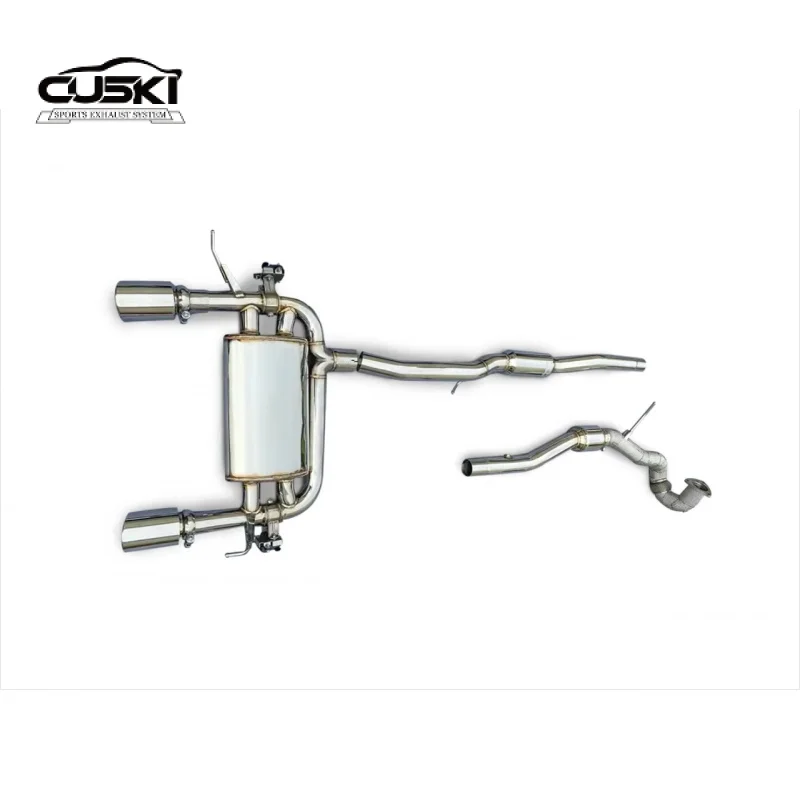 

Настраиваемая выхлопная труба из нержавеющей стали для Audi TT MK1 1.8T 1998-2006, передняя труба с высоким расходом