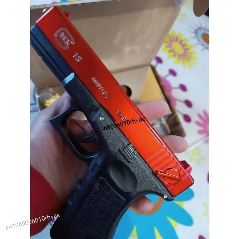 新しいメタルブラックピストルシミュレーションピストル屋外戦闘射撃 BB 弾丸少年誕生日クリスマスギフト 2025