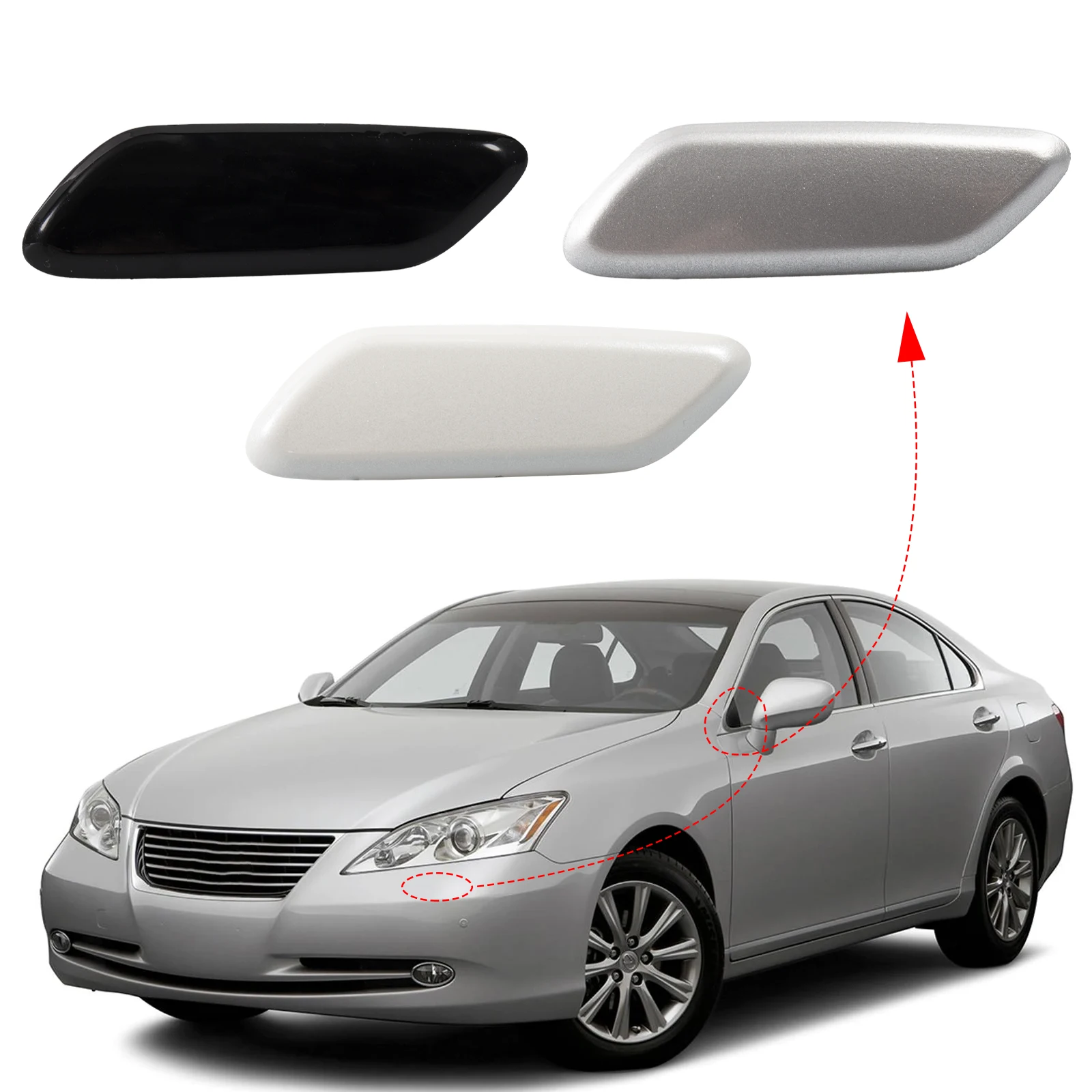 

Передний бампер, крышка омывателя фар, крышка форсунки для струйного распыления фар для LEXUS ES350, аксессуары 2006 2007 2008 2009