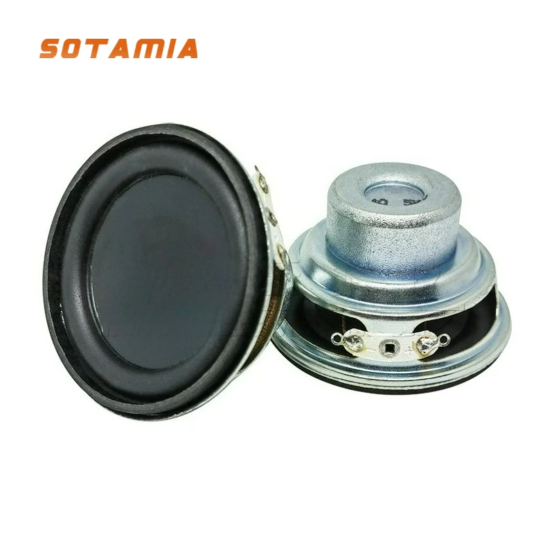 SOTAMIA 2 Stück 2-Zoll-Breitbandlautsprecher 4 Ohm 5 W 52 mm 18 Kern Dual Magnetic Bluetooth Audio Heimkino Sound Musiklautsprecher