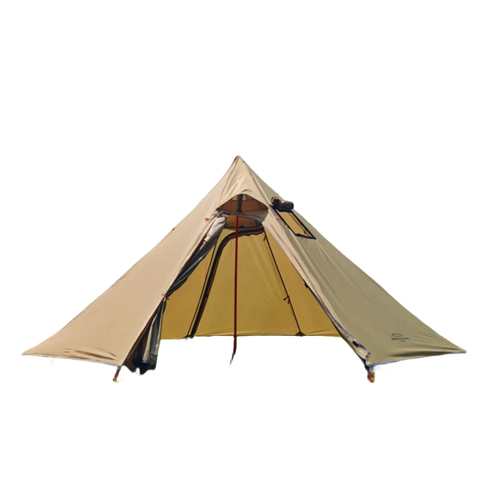 MCETO Outdoor 1-3 Person Lightweight Backpacking Stove Tent With Jack Hiking Teepee Shelter H1.6M