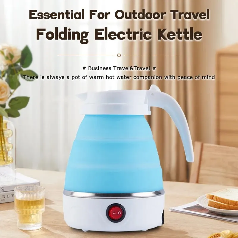 Outdoor Travel Portable Foldable 600ML Kettle - Small Intelligent Power Outage Insulation