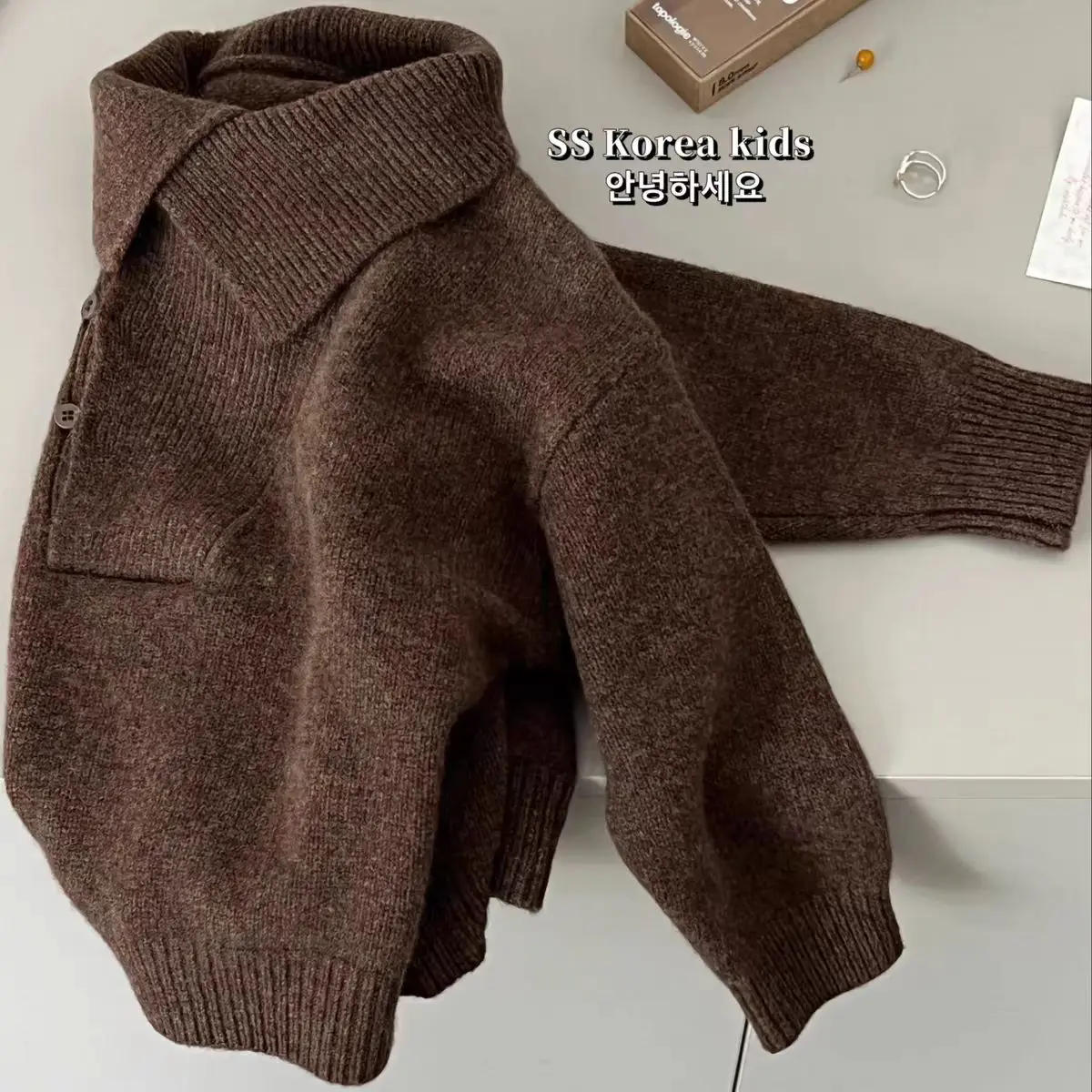 

Children's Clothing Boys' Sweaters 2026 Autumn And Winter New Style Stylish Warm And Versatile Girls' Polo Shirts Trendy