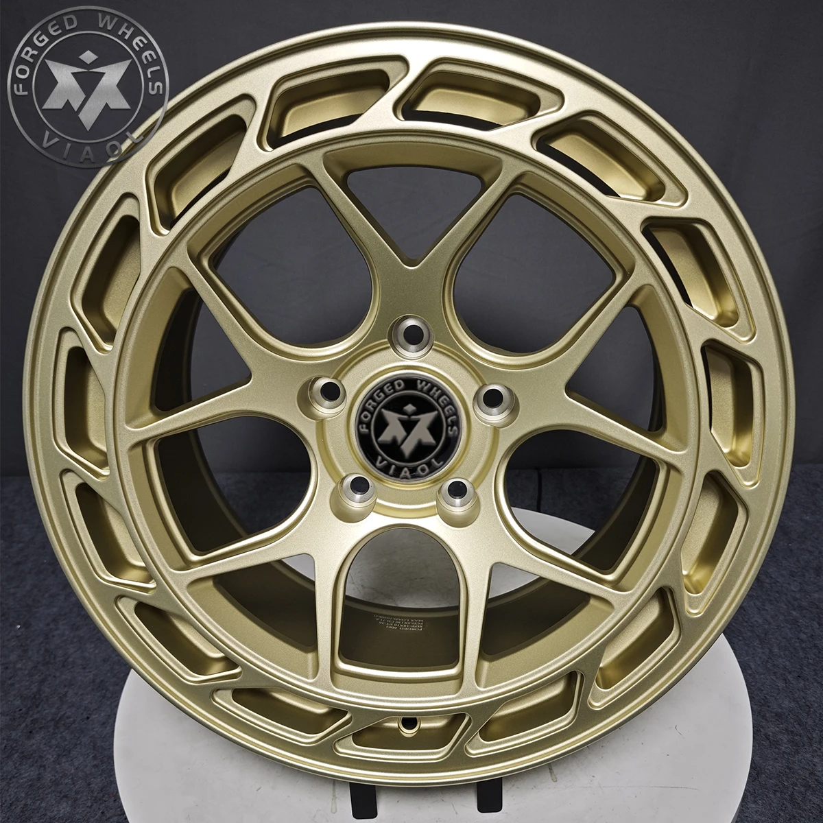 

Viaol Champagne Gold Forged Monoblock Concave Alloy Wheels 19-24 Inch 5*120/5*112 Customized Finish New for Retrofit/Upgrade for