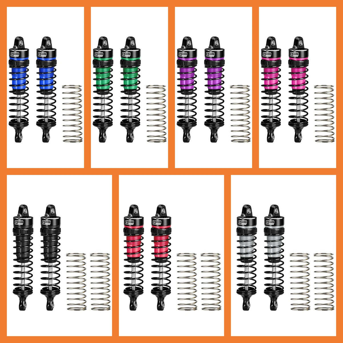 GPM-Legierungs-Stoßdämpfer hinten, 74 mm, für ARRMA 1/16 Mini Kraton 3S