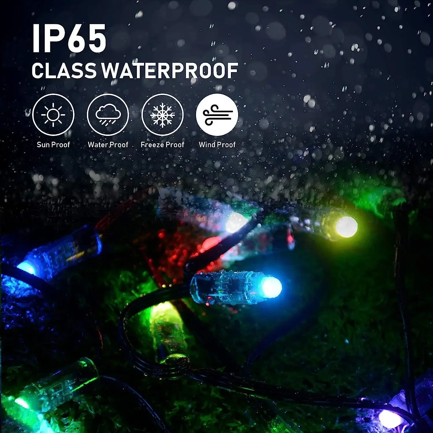 LED String Light Smart WIFI Bluetooth Tuya App Control Outdoor Fairy Lights For Navidad Garland Christmas Holiday Party Decor