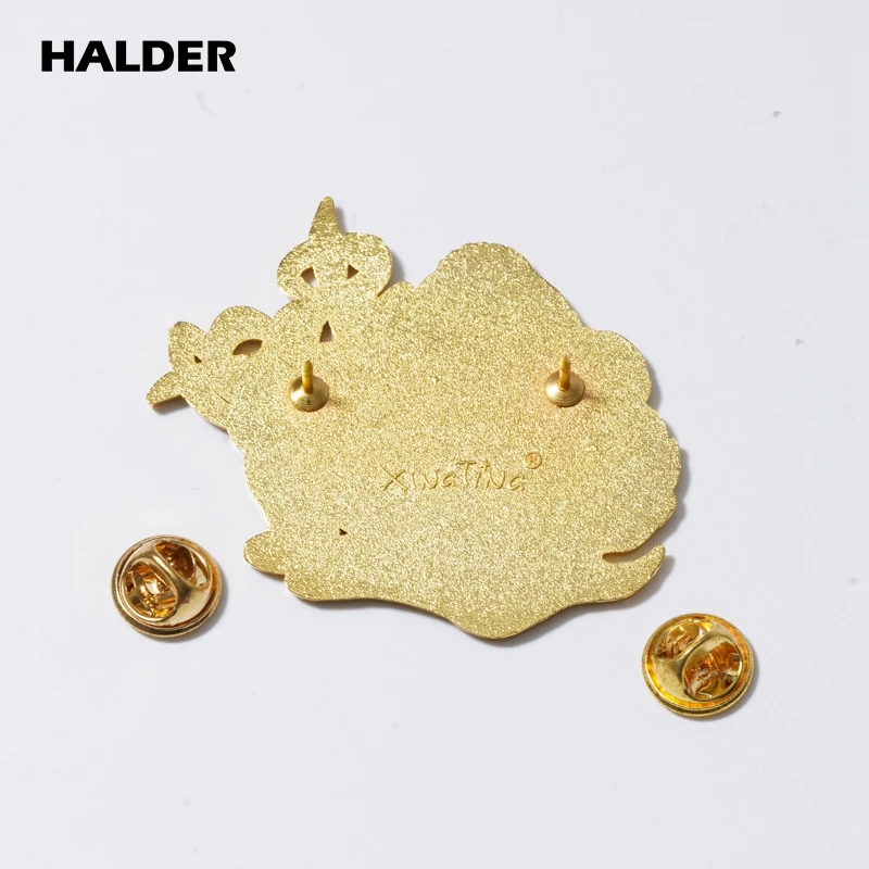 HALDER Anime Brooch Skull Enamel Pins Costumes Sauron Badge on Backpack Fashion Accessories Cute Cartoon Gift For Women Men