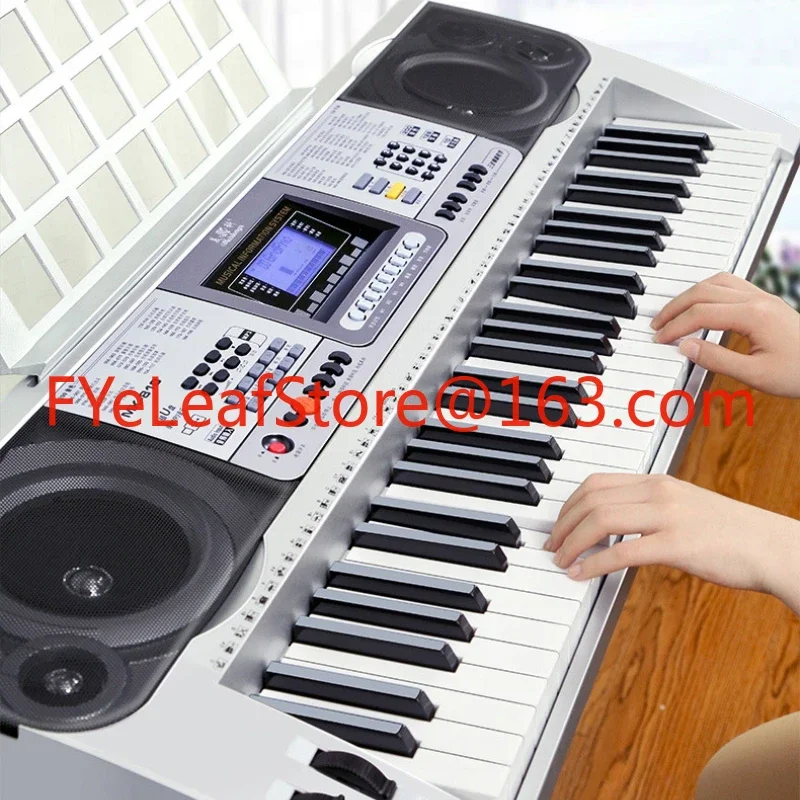 Sintetizador de 61 teclas, Teclado de música para adultos, órgano electrónico Flexible, Teclado profesional plegable, instrumentos musicales