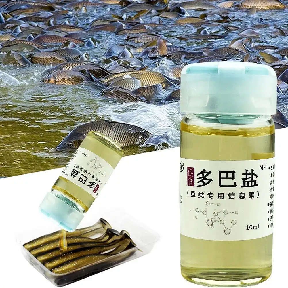 Fishing Booster Fish Lure Doba Salt Attractant Flavor Oil Hunger Hormone Cheese Flavor Fish Lure Bait Nest Setting Additive 10ml