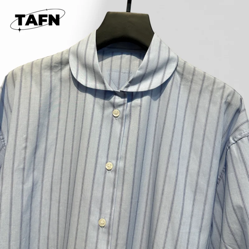 السيدات مطوي قميص طويل الأكمام العمل بلوزة عادية المرأة جرس كم قميص موضة فضفاضة تناسب بلوزة AH0137