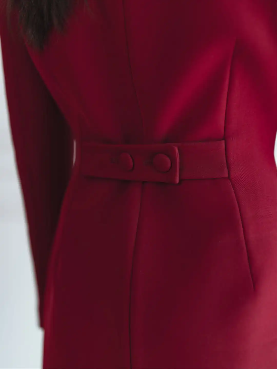 Abito da donna mini blazer a maniche lunghe con vita stretta Chic doppio petto in raso patchwork abiti corti 2026 Abito da donna primaverile quotidiano