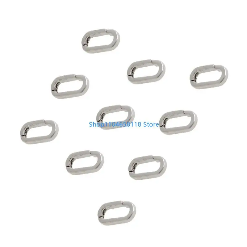 Luxurious Golden and Silver Necklace Shortener Clasp Sterlings Extension Clasp with Zirconia Detail for Beads Set of 10