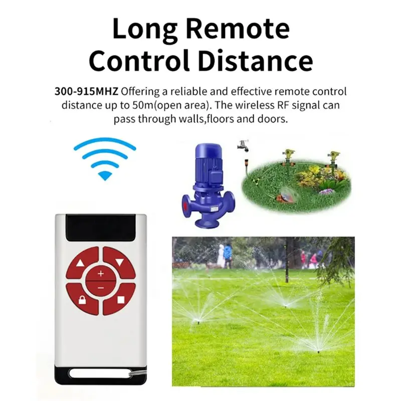 【ترويج】نسخة استنساخ التحكم في الوصول ذات 8 قنوات للتحكم عن بعد لباب المرآب بوابة كهربائية متعددة التردد 300-915 ميجا هرتز