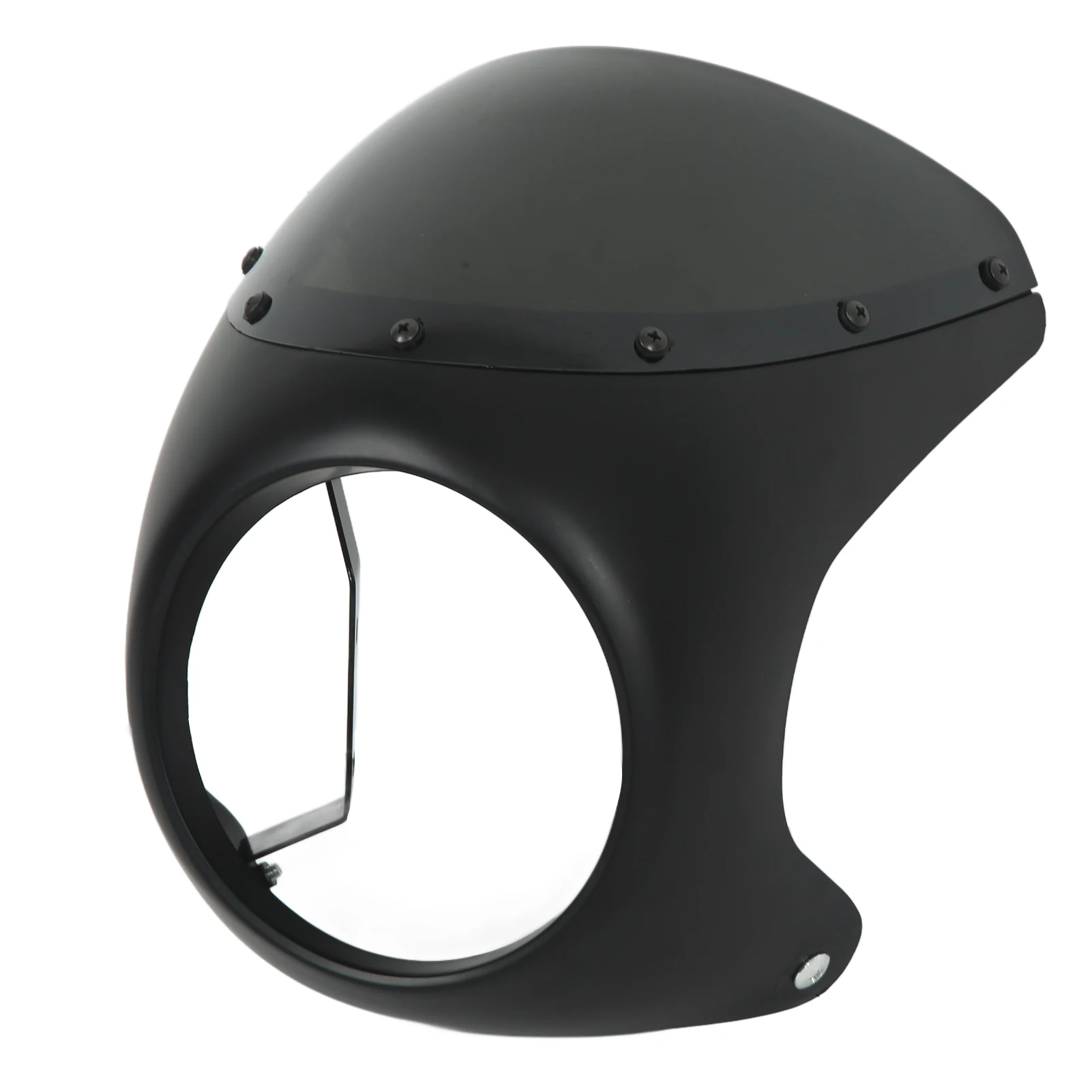 

7in Universal Motorcycle Headlight Fairing Windshield - Retro Style Protective Cover