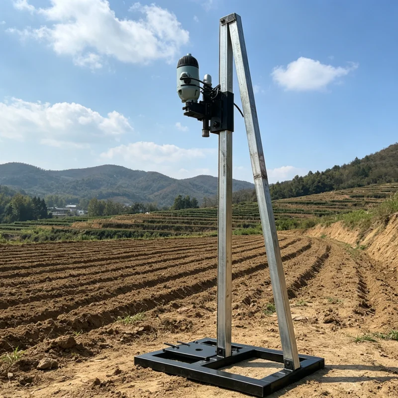 Customized Water Well Drilling Rig Vertical Frame Handheld Portable Drill High Torque Easy Operate Home Irrigation Farm 60M