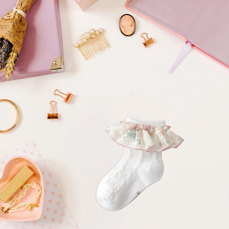 

Детские носки с очаровательным принтом в горошек, уютные, из хлопковой смеси, эластичные, легкие, для игр и школы