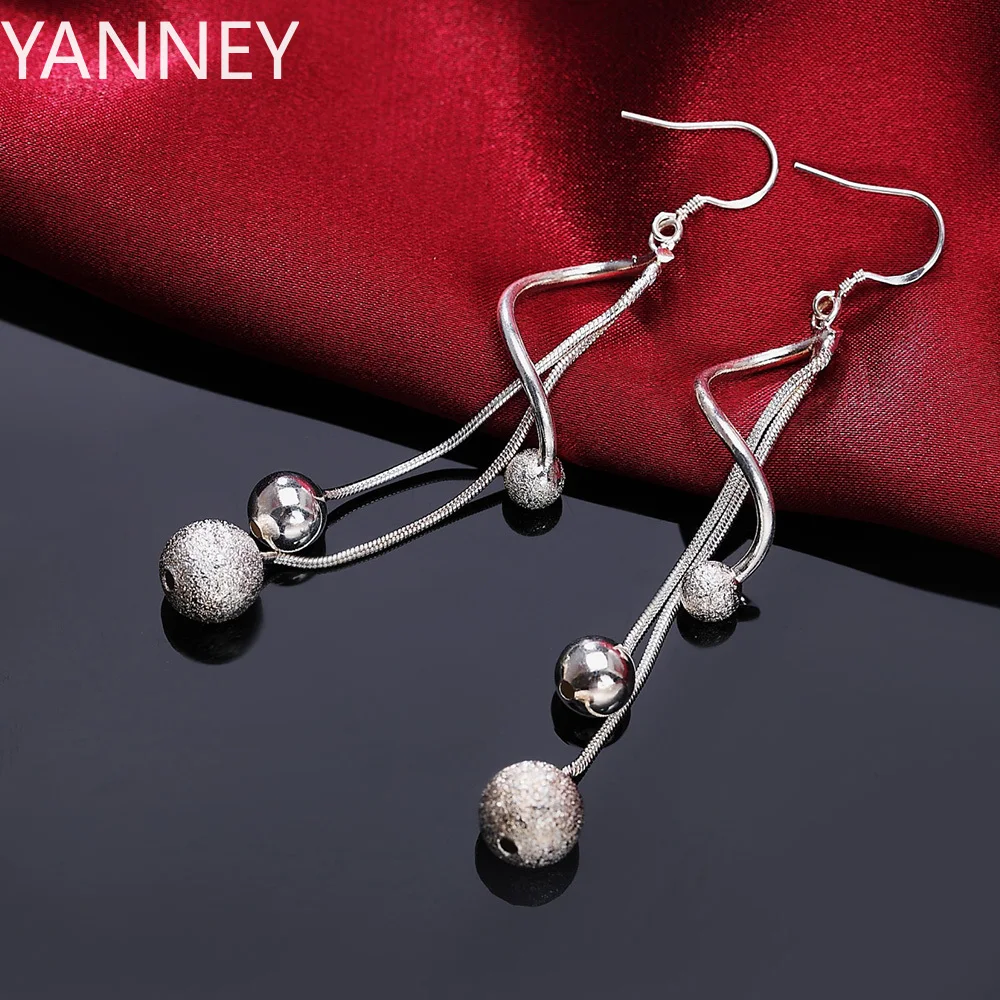 promotional New 925 silver earrings high quality fashion elegant women classic jewelry