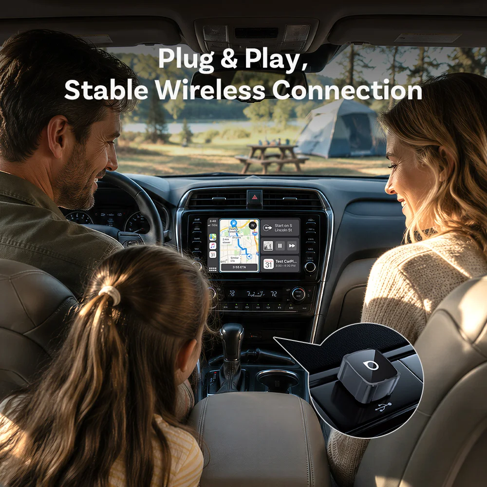 Ottocast 4-in-1 Mini Air Pro CarPlay Wireless Android Auto Adapter Video-Spiegelung Youtube Spiegel-Dongle für Airplay Miracast – Detail 4