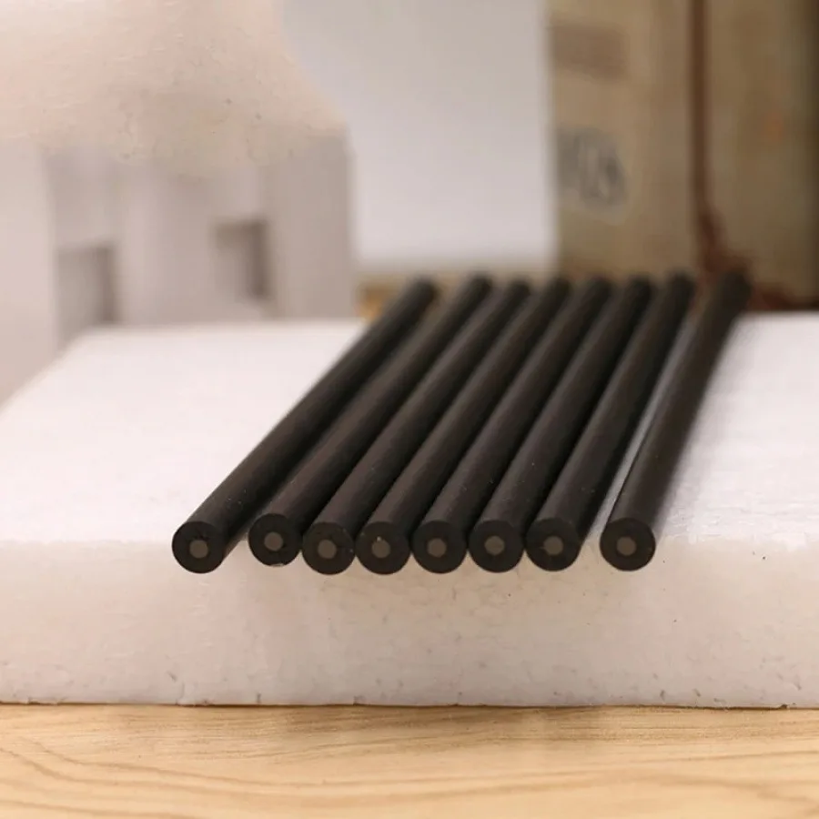 

1pc Matte black wooden pencils for use in schools, hotels and conferences