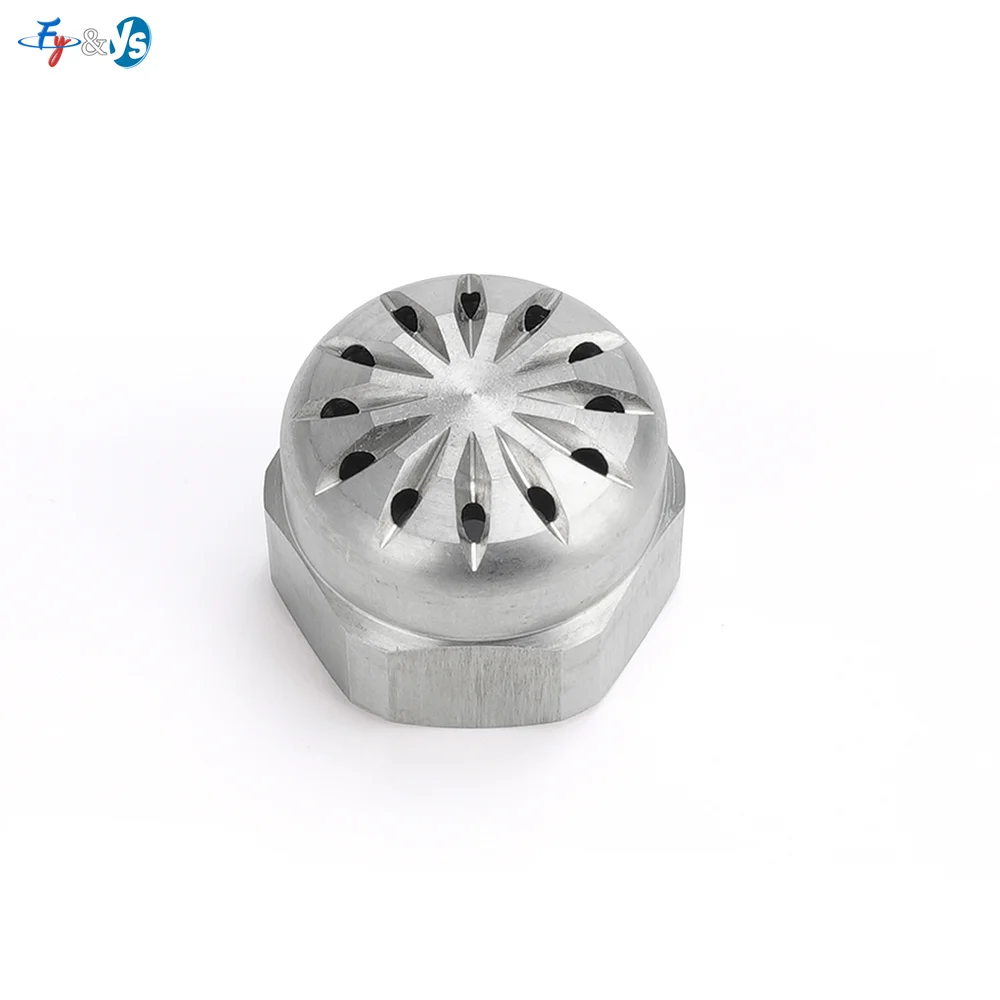 FF Full Cone Spray Nozzle SS Multi Hole Atomizing Nozzle Wide Angle Mist Spray Tip For Cooling Dust Removal Humidification