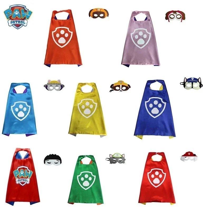 Hot Paw Patrol Toys Mask Cloak Cape Cosplay Birthday Gift Cartoon Paw Patrol Marshall Chase Gift Halloween Party Decoration