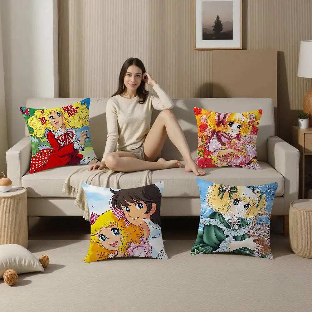 Classic Anime C-Candy C-Candy Cushion Cover Polyester Sofa Cushions Decorative Throw Pillows Home Decoration Pillowcover