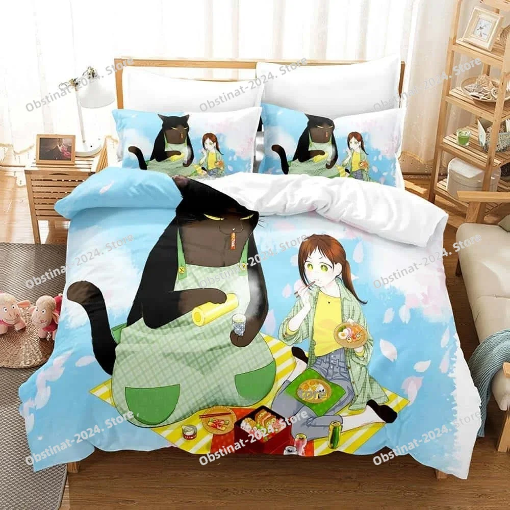 3d The Masterful Cat Is Depressed Again Today Bedding Set Printed Bed Set Duvet Cover Sheet Pillowcase Bed Full Queen King Size