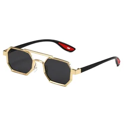 Vintage Square Sunglasses for Men Steampunk Sunglasses Retro Women Punk Style Fashion Glasses Retro Shades Gafas De Sol