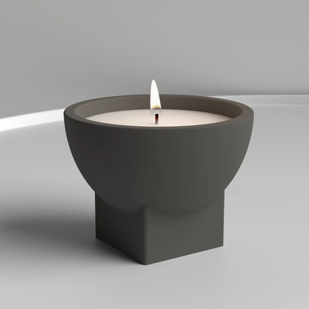 DIY Handmade Candle Silicone Mold, Creative Plaster Diffuser Container, Concrete Storage Box, Wax Cement Crafts Molds