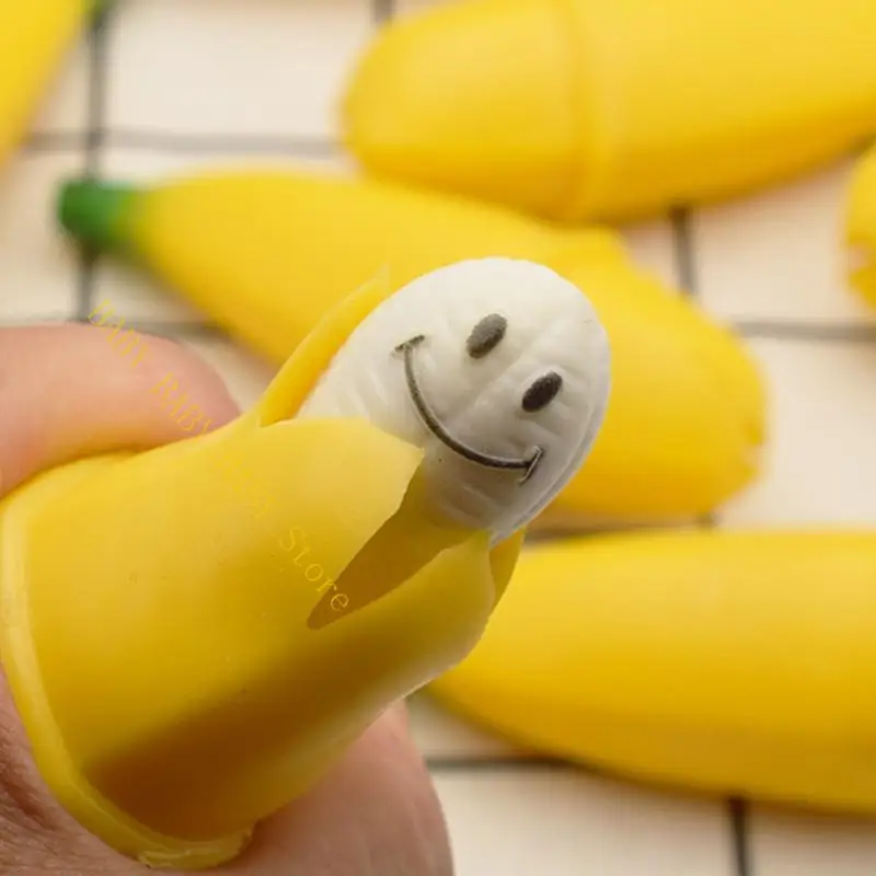 Q81A Anti-ansiedad Toy exprima plátano Interactivo juguete para necesidad especial Ventilador ventilación Juguete para