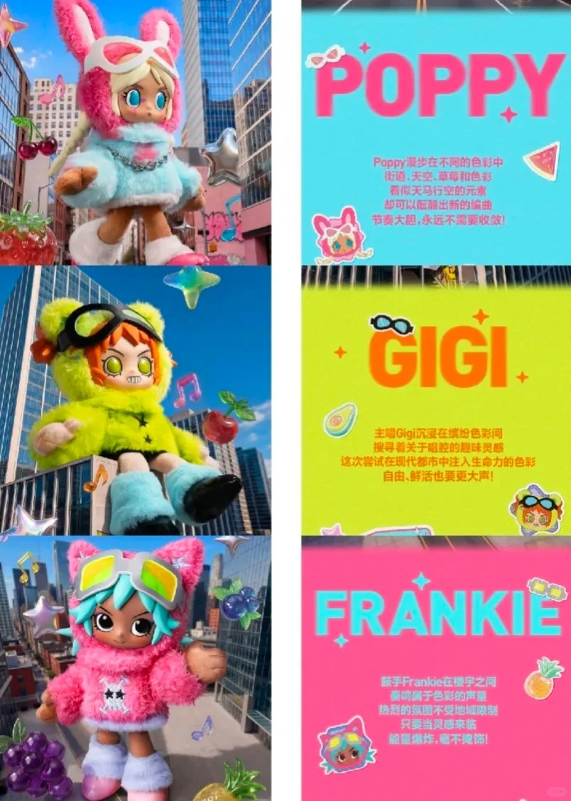 

POPMART Peach Riot Fruit-flavored Series Attractive and Cute Decorative Toys That Are Suitable As Gifts for Taking Photos