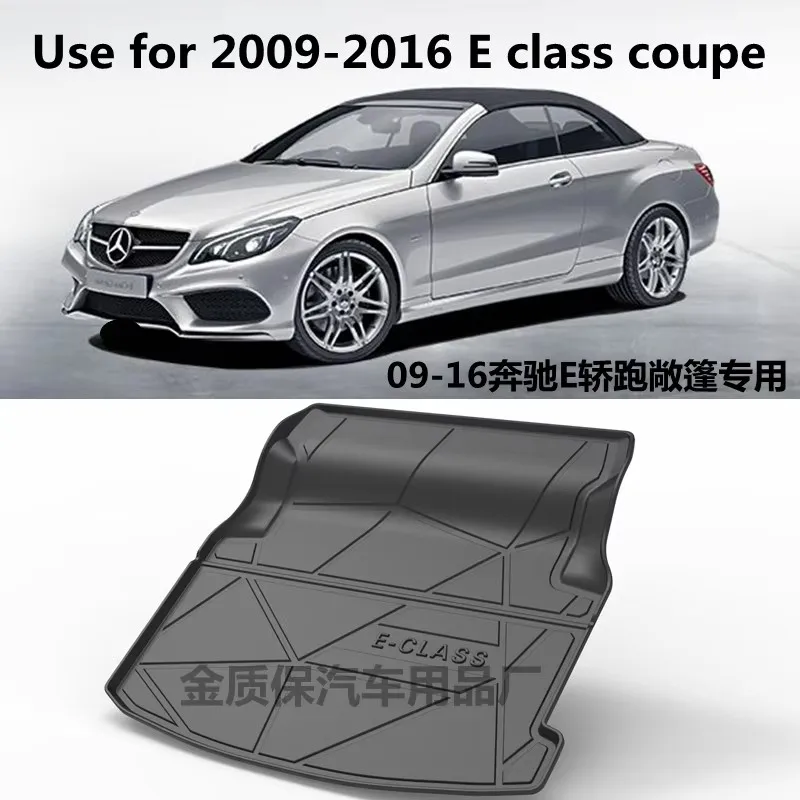 

Use for 2009-2015 W212 BENZ E-CLASS COUPE Trunk Mat Customized Car Rear Storage Mat Cargo Tray Trunk Waterproof Protective Pad