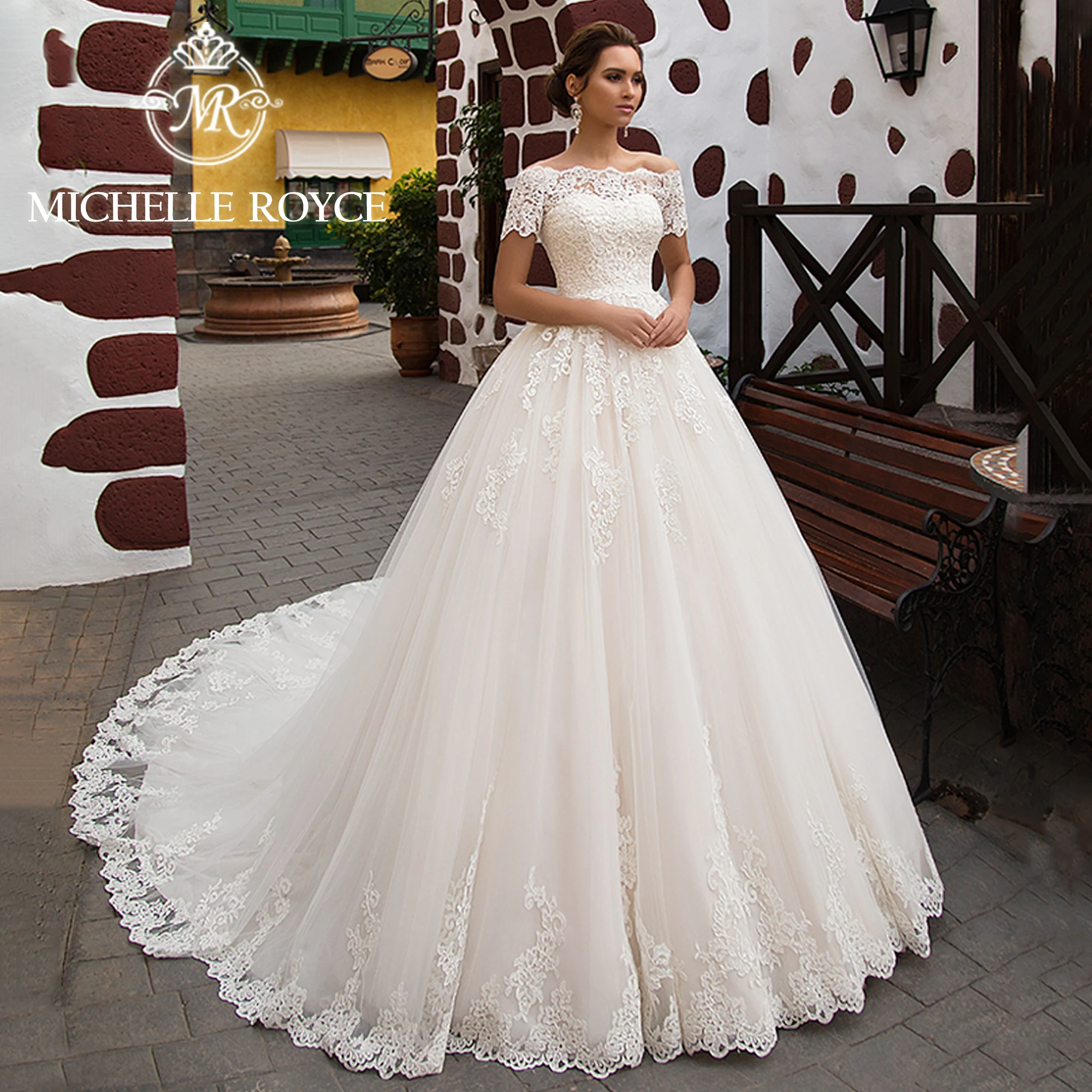 

Michelle Royce New Arrival For Women With Removable Jacket Sexy Sweetheart Princess Wedding Gown Vestidos De Novia