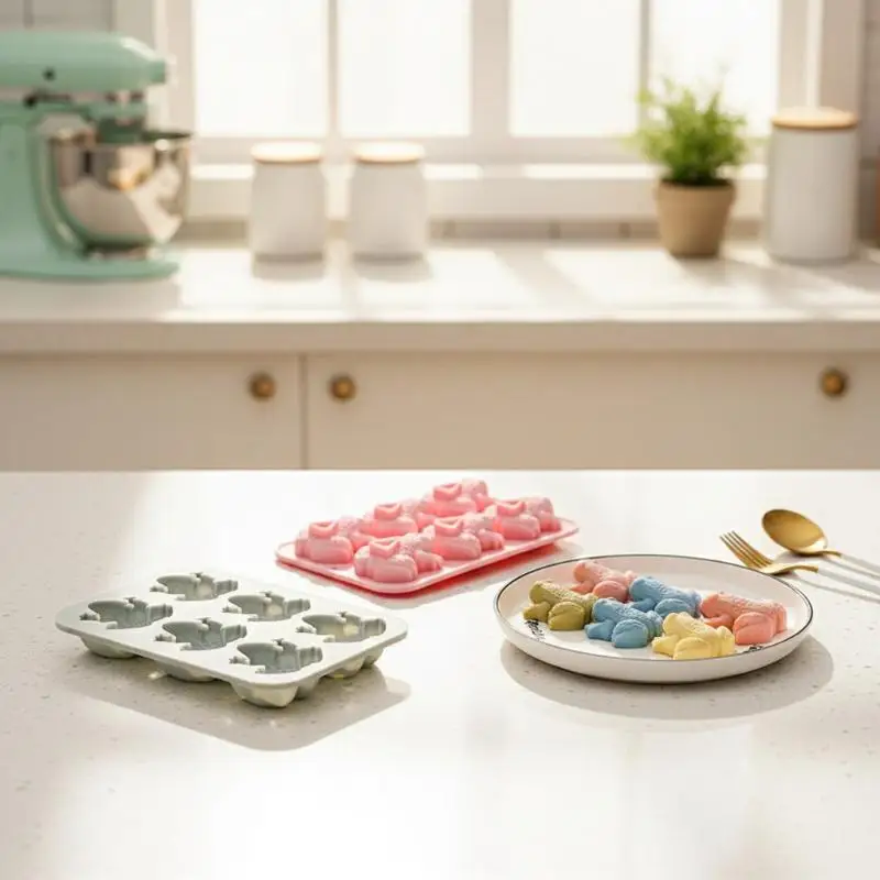 

Frog Silicone Fondant Mold 6 Hole Toad Shape Chocolate Candy Moulds for Passover Baking and Party Supplies