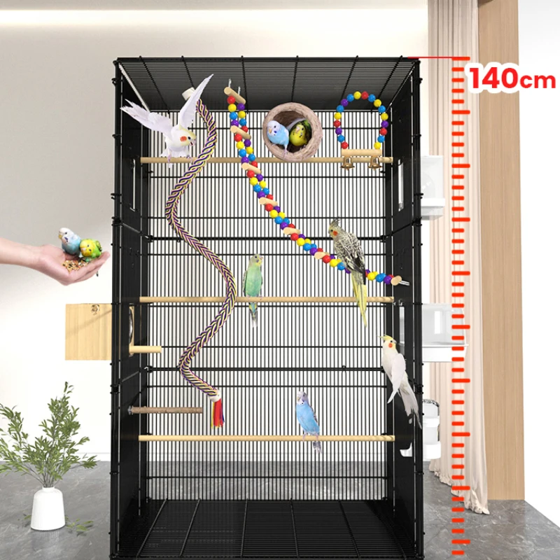 

Jouets Large Bird Cage Accessories Parrot Canarios Parrot Cage Toys Feeder Palomas Gaiola Para Passaros Pet Supplies CY50BC