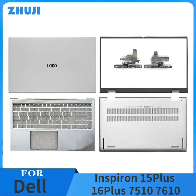 

New Original For Dell Inspiron 15Plus 16Plus 7510 Laptop LCD Back Cover Front Bezel Palmrest Bottom Case Hinges Keyboard