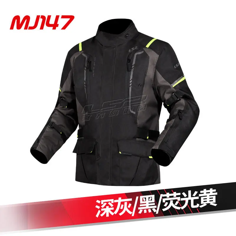 LS2 NARVIK Motorcycle Jacket Winter Warm Waterproof Off-Road Motorbike Jacket Anti-fall Motocross Cycling Rally Jacket